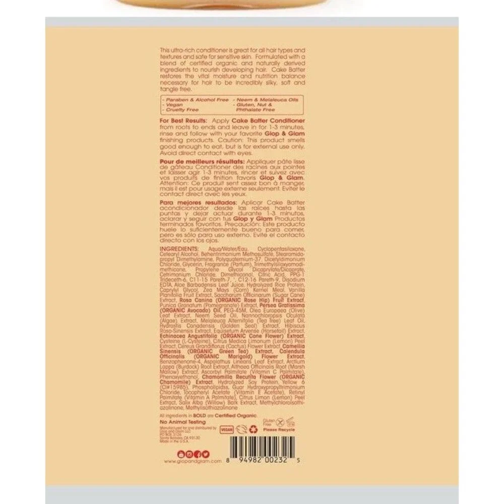 Glop & Glam Cake Batter Hydrating  Conditioner 10.7 oz